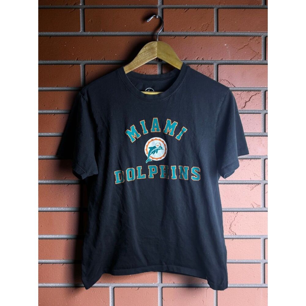 '47 Miami Dolphins Black Graphic T Shirt Men's Large NFL Football Tee